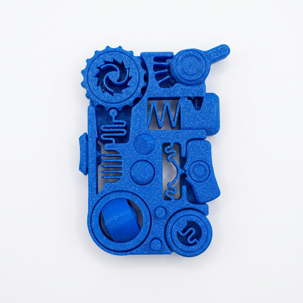 12 in 1 Fidget Sparkle Blue